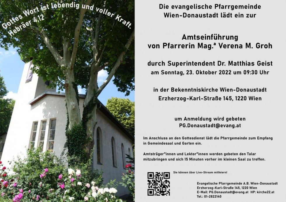 Pfarrerin Verena Groh Amtseinführung