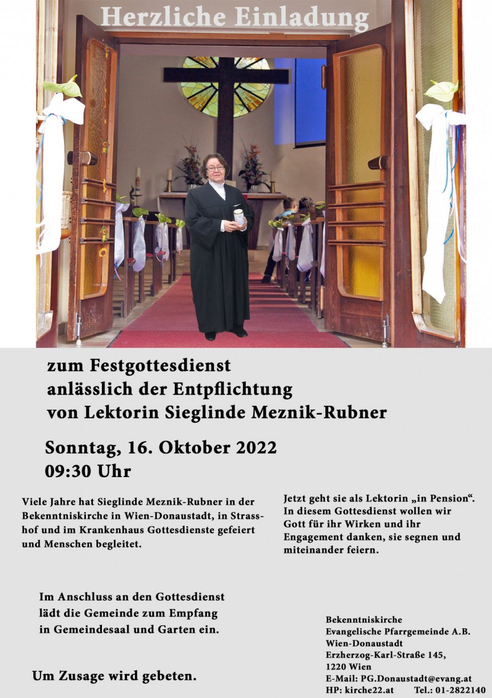 Lektorin Sieglinde Meznik-Rubner Entpflichtung
